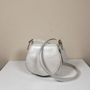 Coach Pearlized Party Bag In Ivory #6106